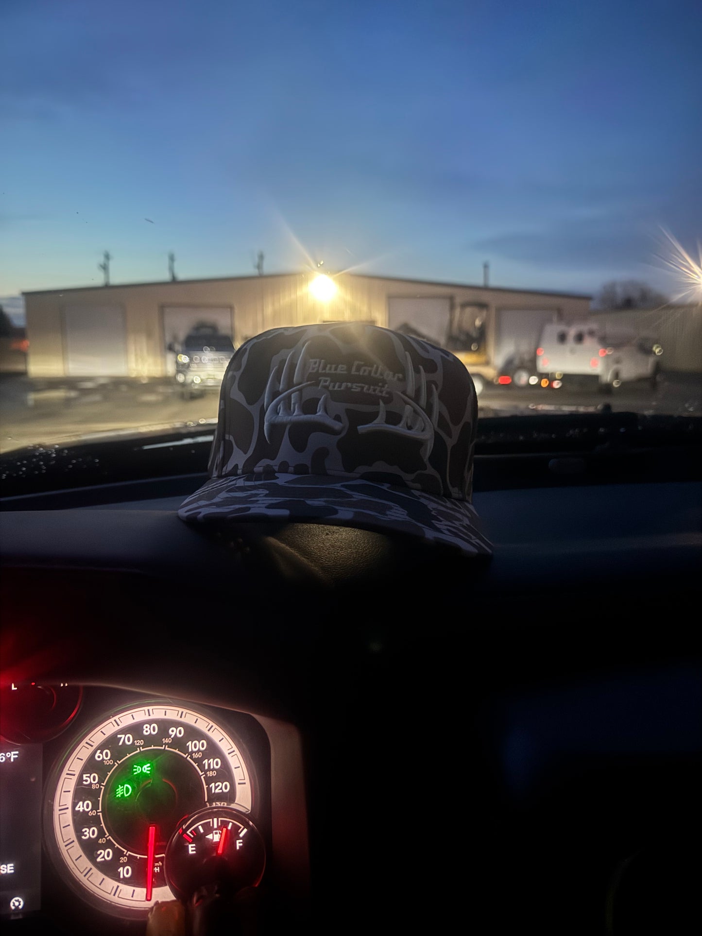 Blue Collar Pursuit Retro Camo Trucker