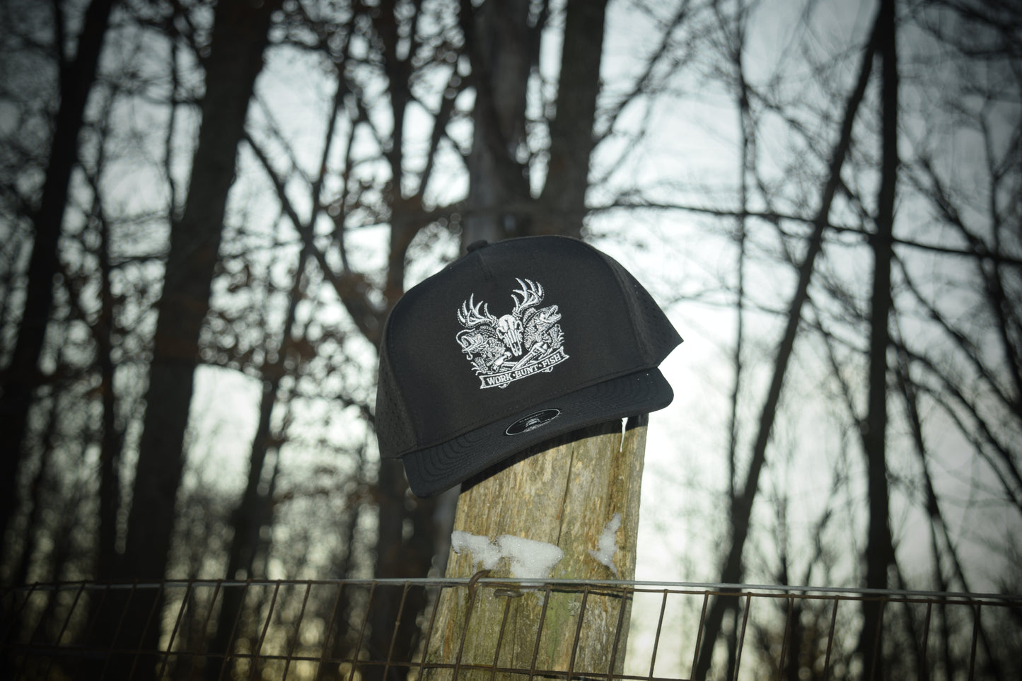 Work. Hunt. Fish. SnapBack Trucker