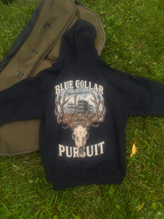 Black Skull Construction Hoodie