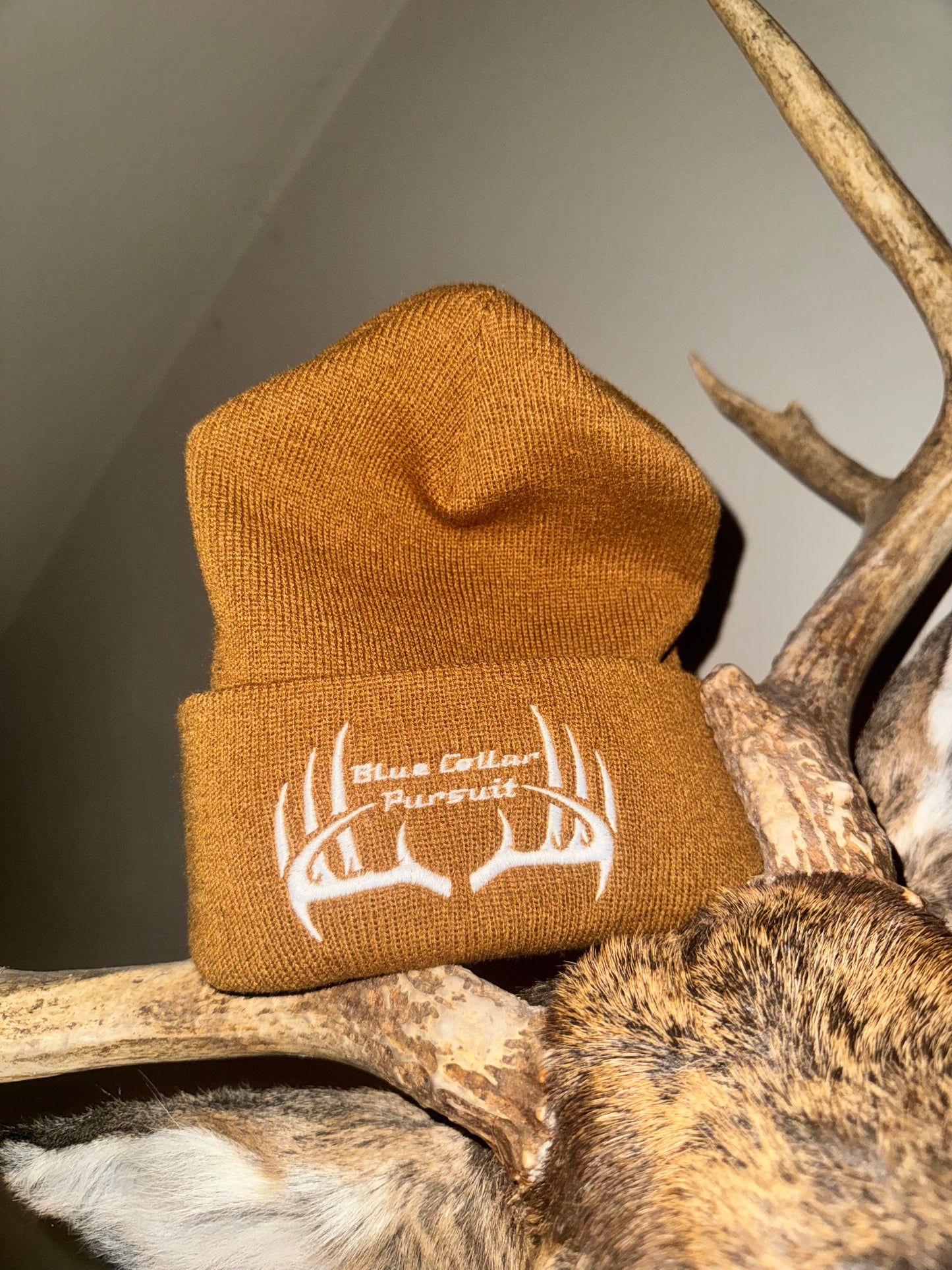 Brown Big Buck & Duck beanie