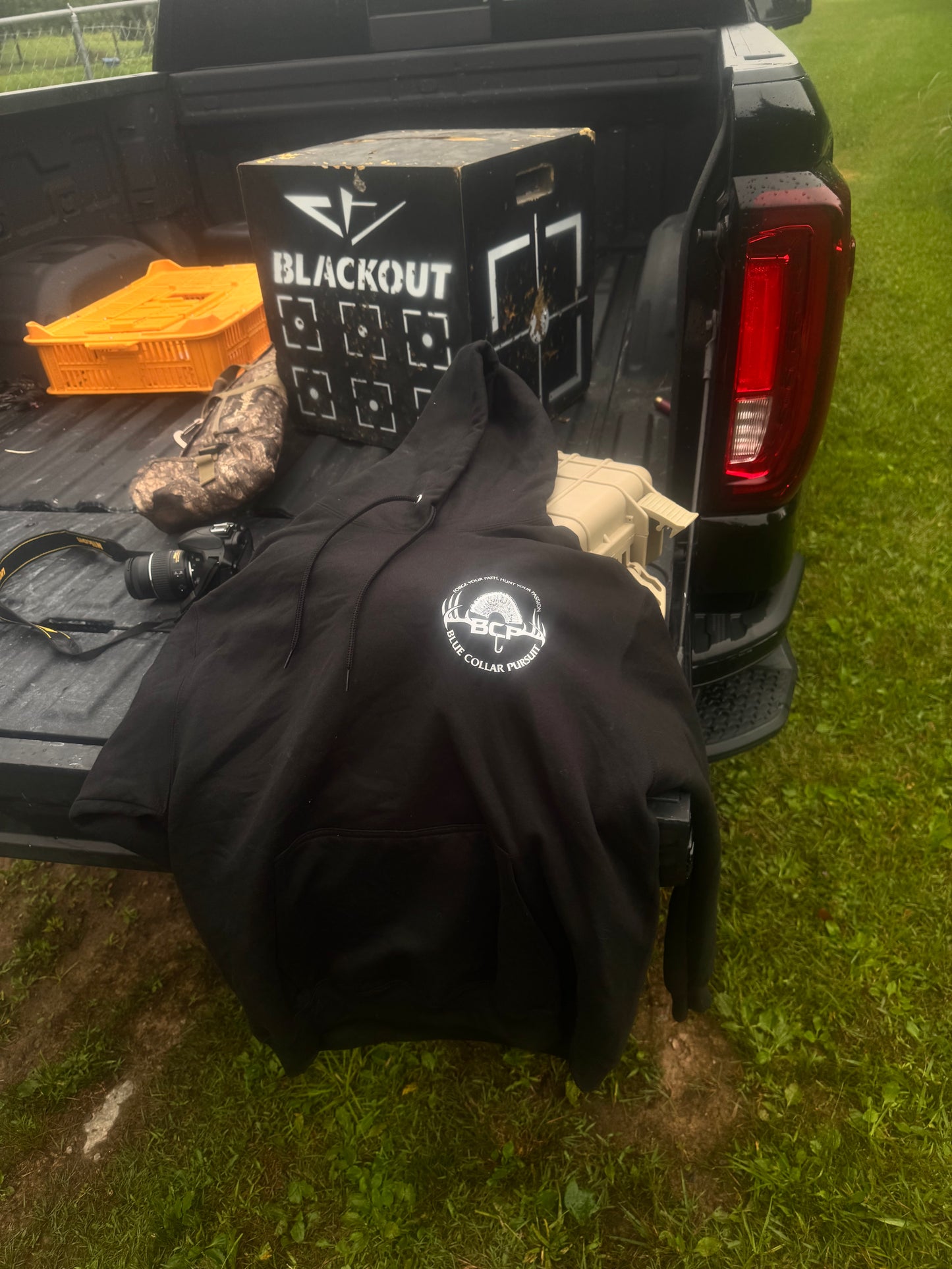 Black Skull Construction Hoodie
