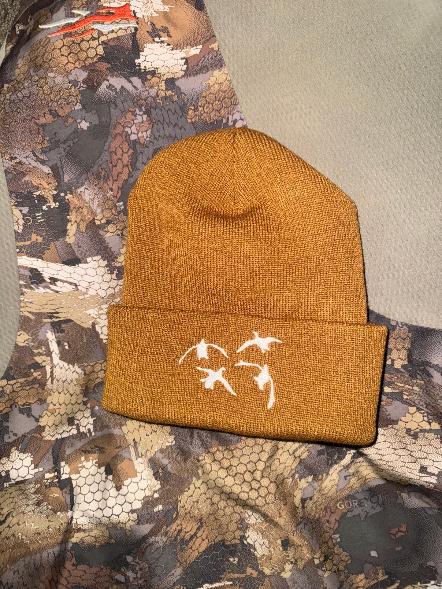 Brown Big Buck & Duck beanie